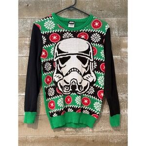 Star Wars Stormtrooper Ugly Christmas Sweater Kids Size M (8/10)